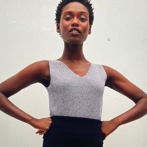 Peggy Top Baltic Blue Ivory